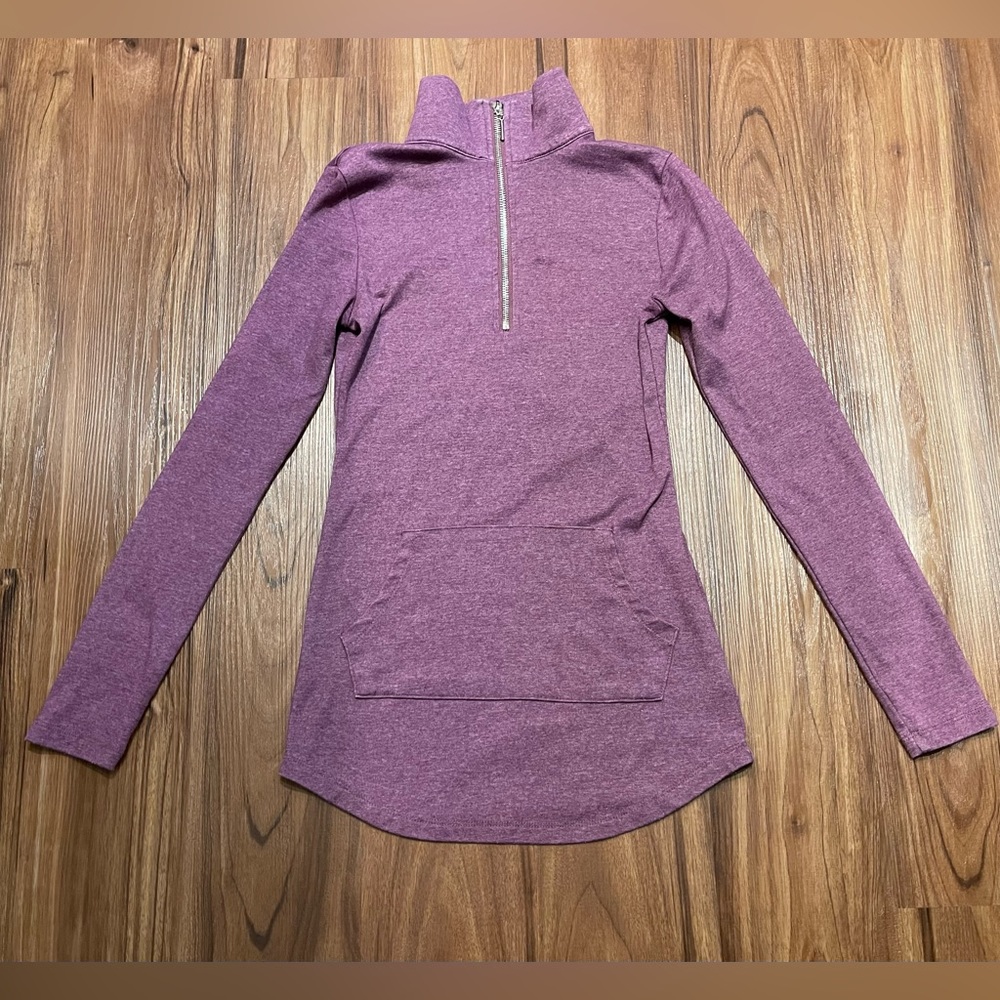 Patty Boutik Purple Half-Zip Long Sleeve Shirt / Top - S